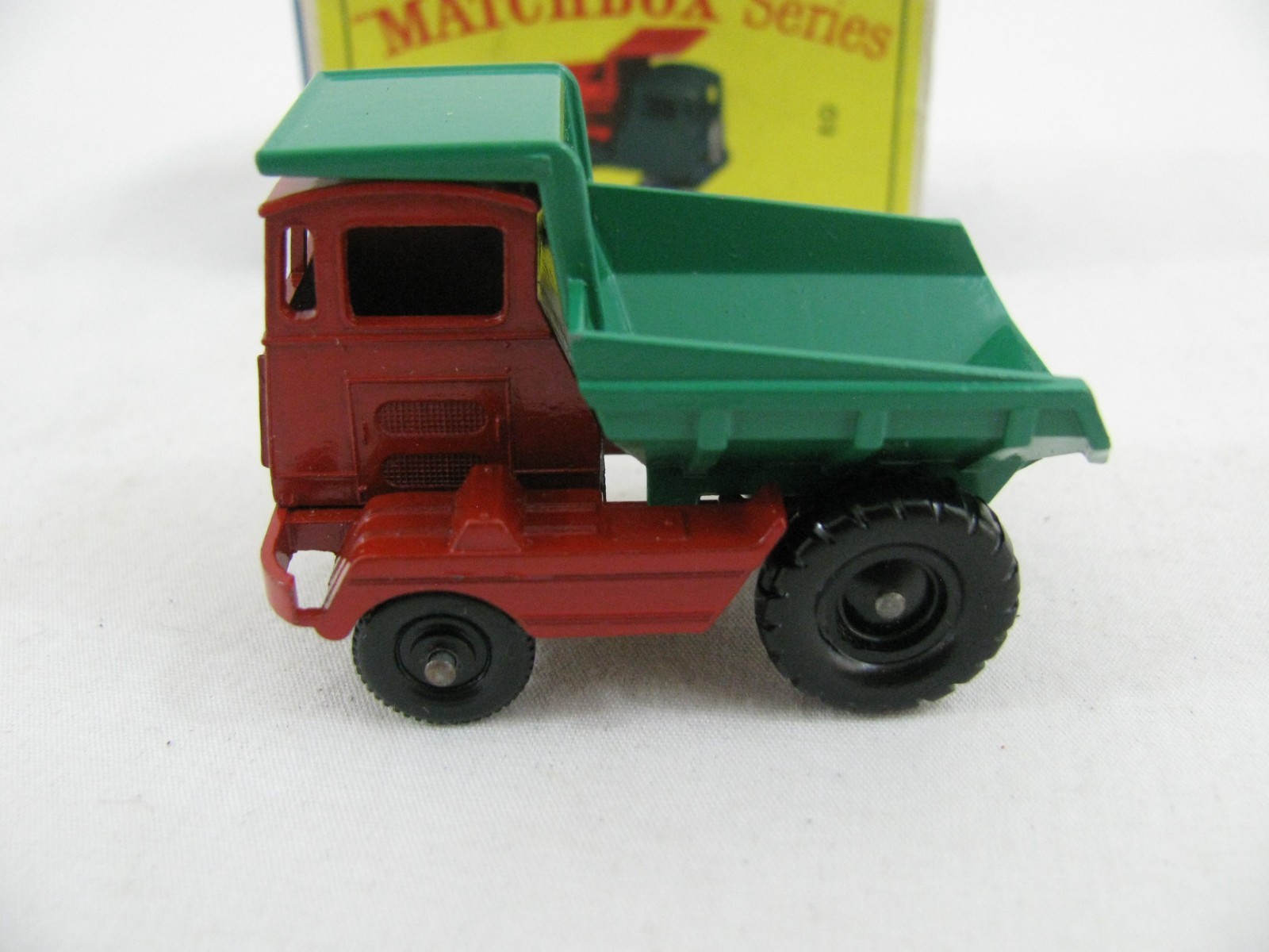 Vintage Lesney Matchbox Red & Green Laing Muir-Hill Dumper Truck w/ Box #2 New!
