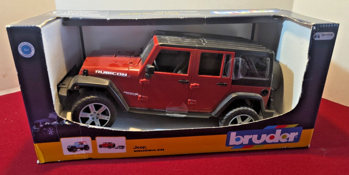 Bruder Realistic Jeep Wrangler Unlimited Rubicon #02525 Toy New