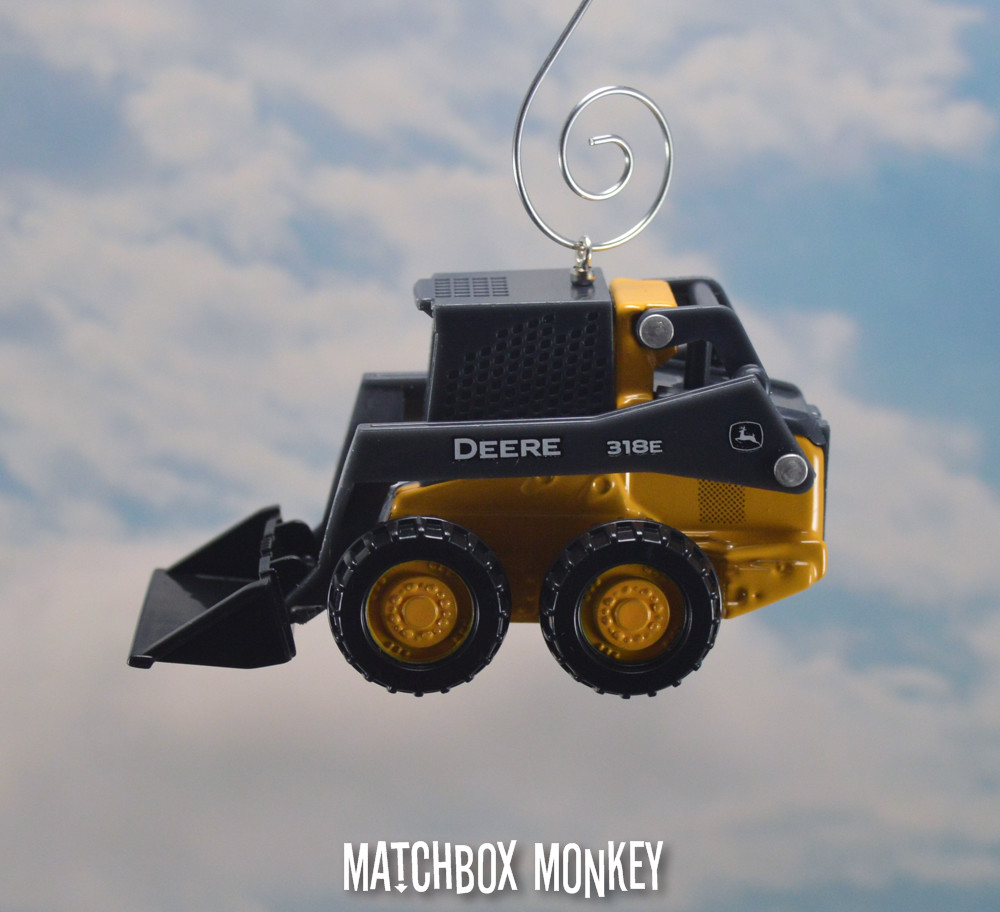 John Deere Skid steer Loader Christmas Ornament CAT Bobcat Volvo 318e Skidsteer