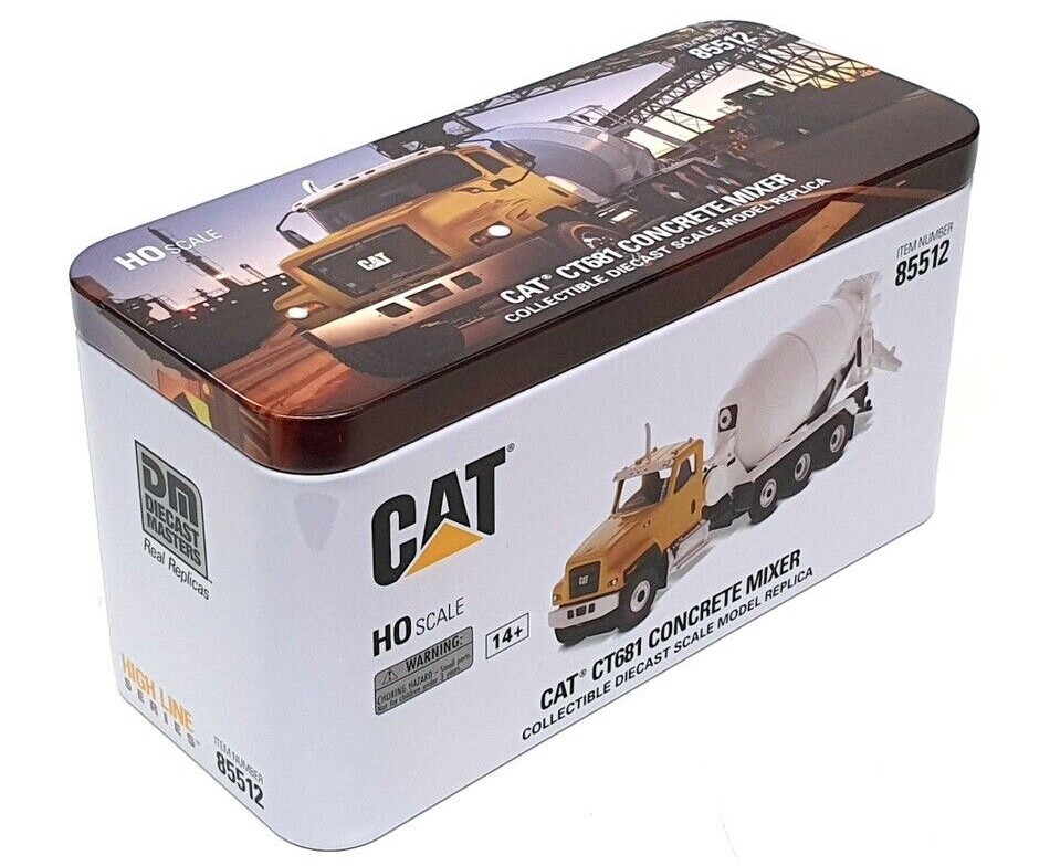 CAT 681 CT681 Cement – Concrete Mixer Truck 1/87 HO Scale Diecast Model