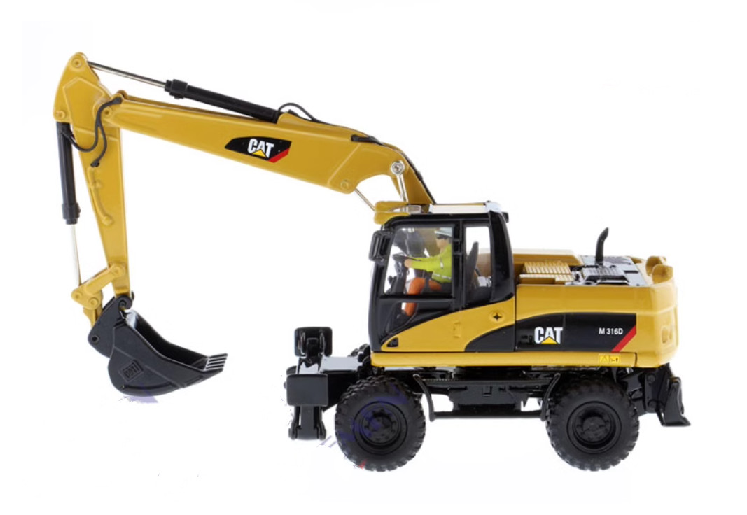 1:50 DM M316D Wheel Excavator Construction Machine Equipment Diecast Model