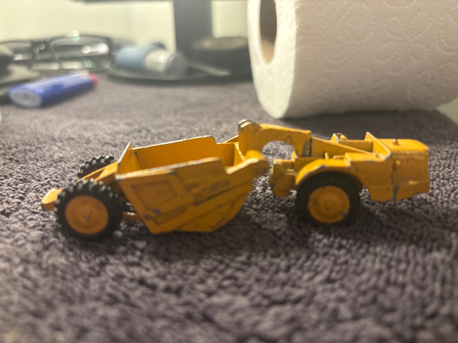 Vintage Lit’l Toy No 8-69 Michigan 310 Die-cast Construction Scraper Made In USA