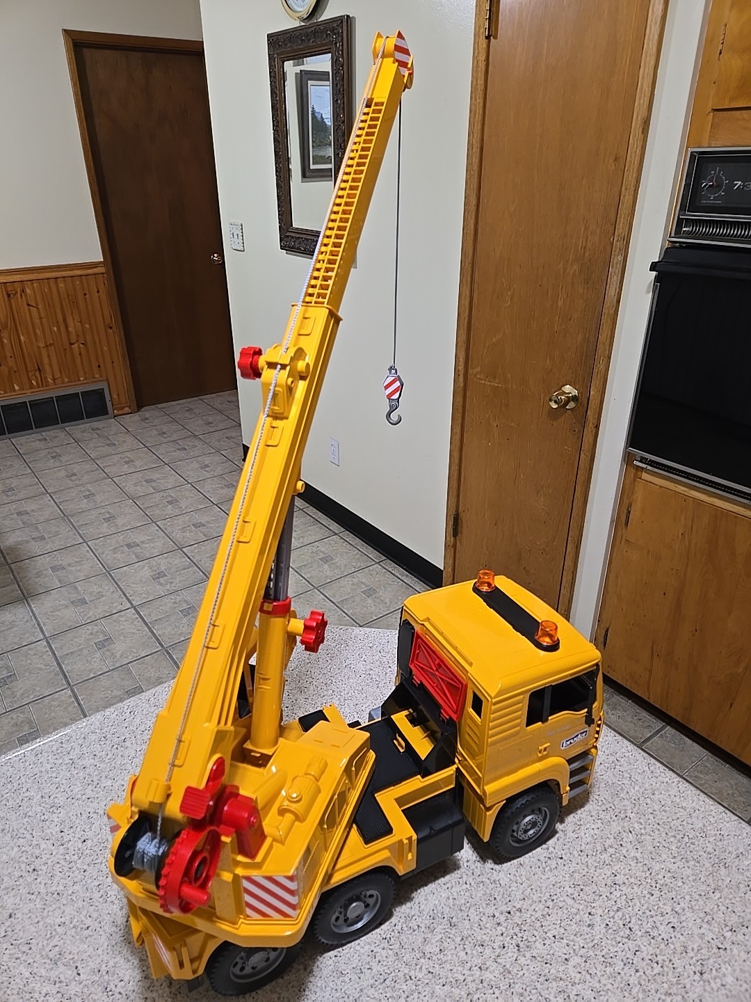 Bruder MAN Tele-Crane TC-4500 TGA 41.440 Construction Toy Truck Germany VGC 724