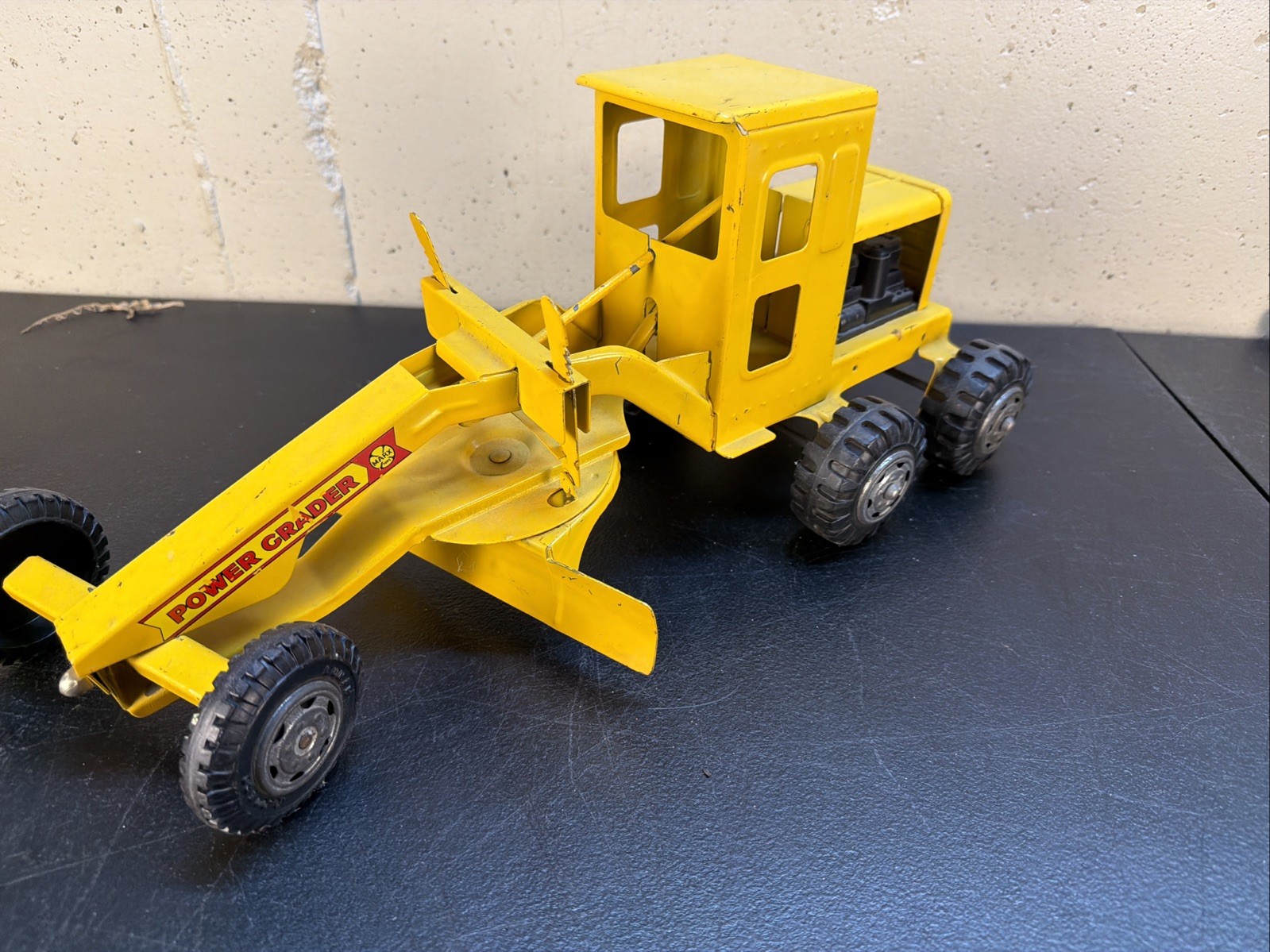 POWER GRADER – TONKA Vintage 1970’s Tonka Yellow Die Cast Metal – RARE! CLEAN