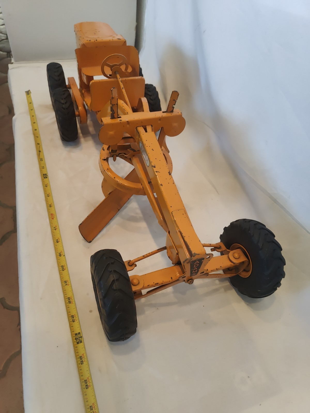Doepke Model Toys Adams Road Grader Diesel Motor Steel 1950’s Vintage Great Cond
