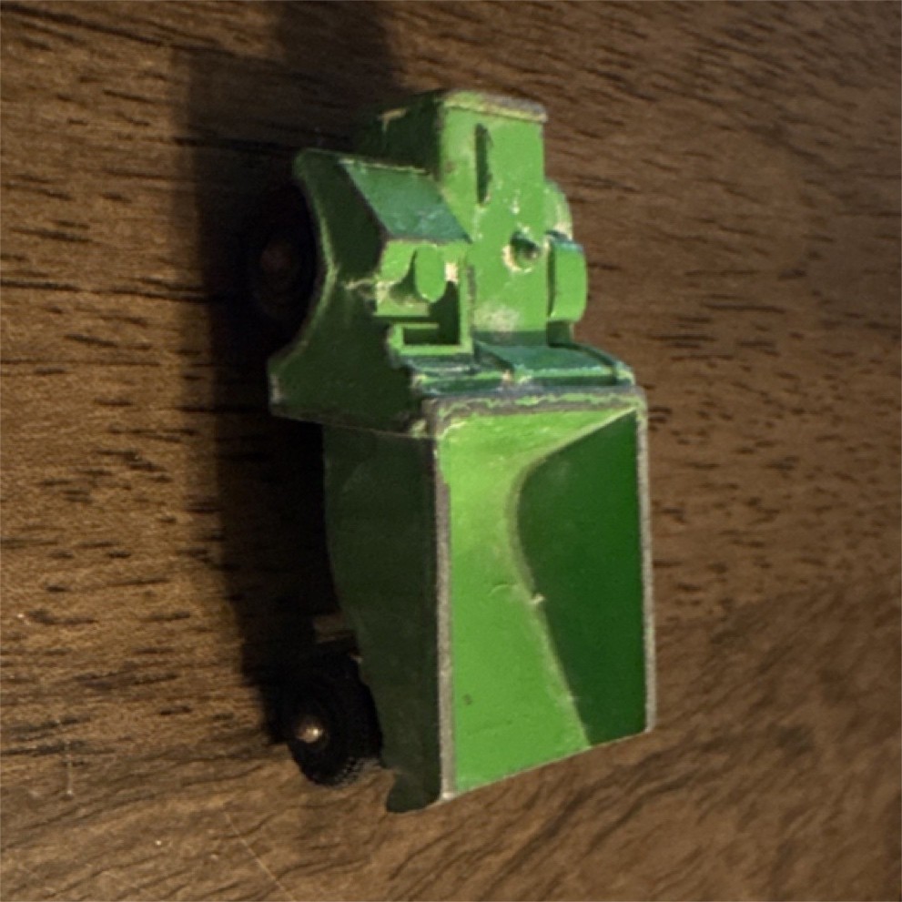 TootsieToy Vintage Green Cast Iron Diecast Construction Vehicle Toy Collectible