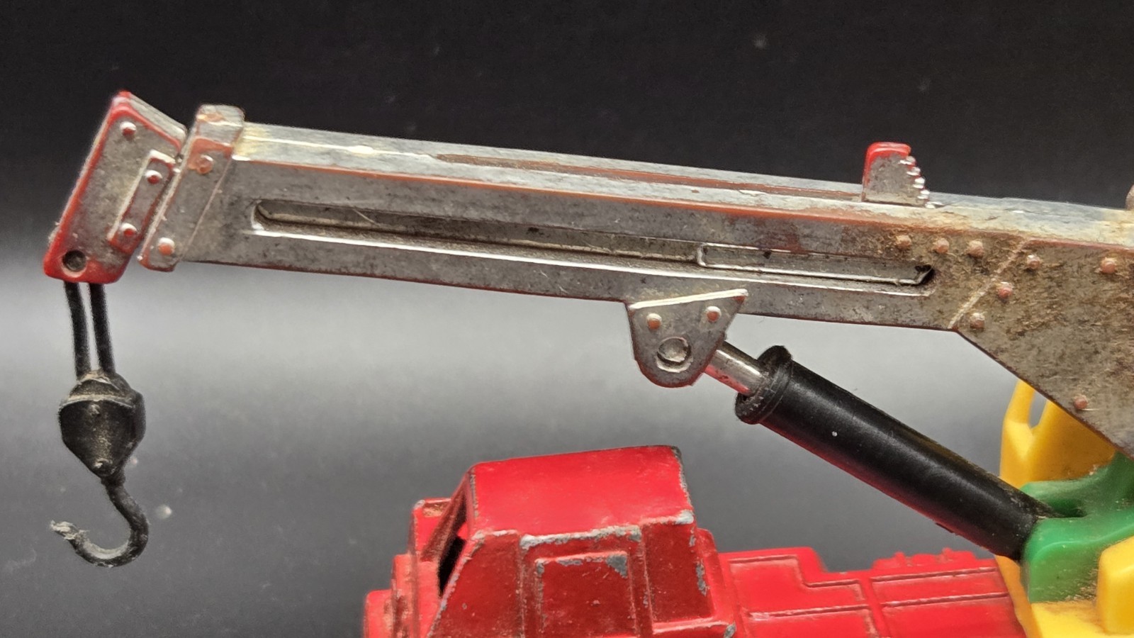 Vintage Tootsie Toy Construction Crane Works