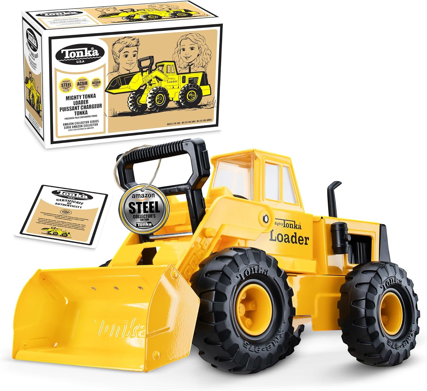 Retro Front Loader – Collector’S Edition – Made with 2X More Steel, Kids Constru