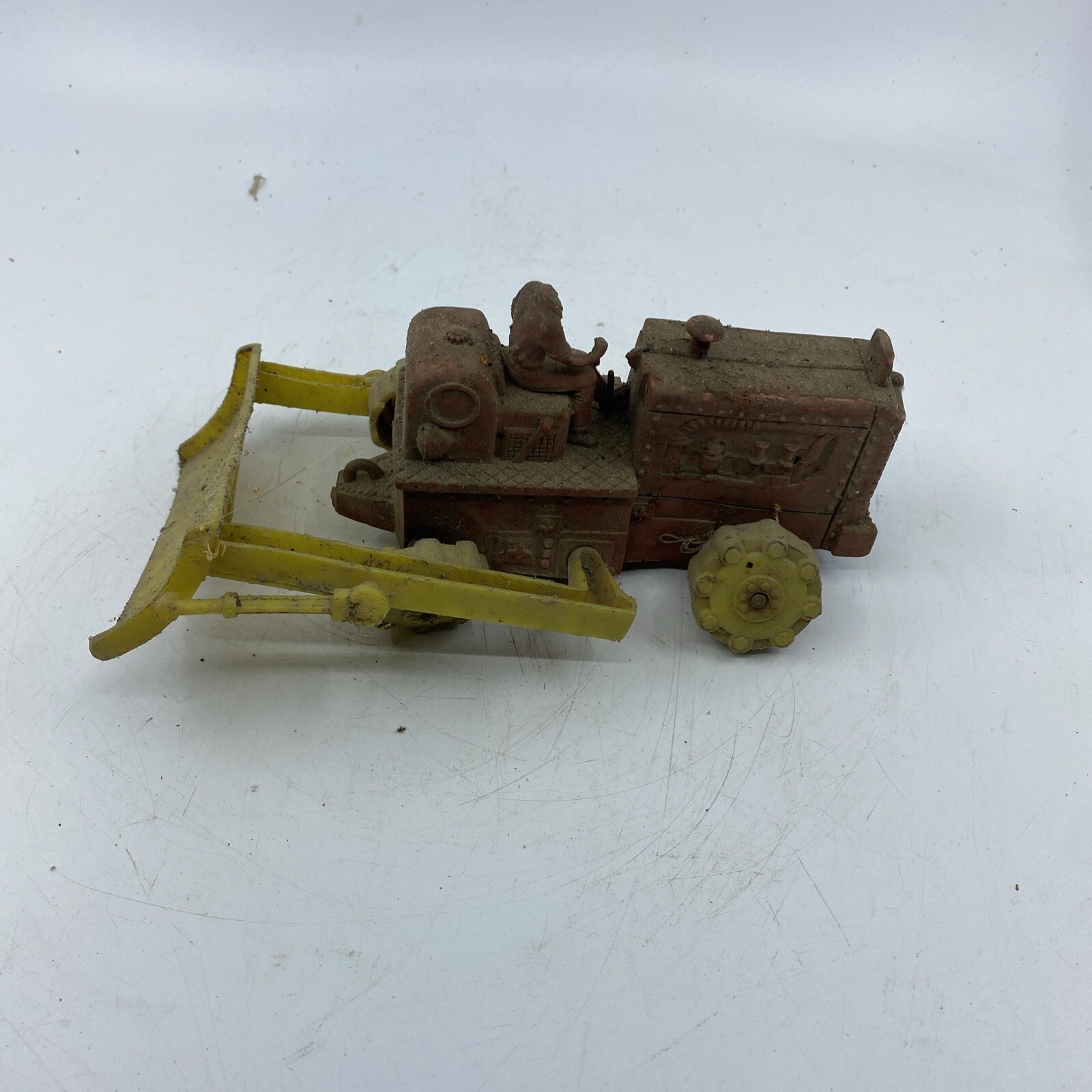 Toy Bulldozer / Rubber Push Toy