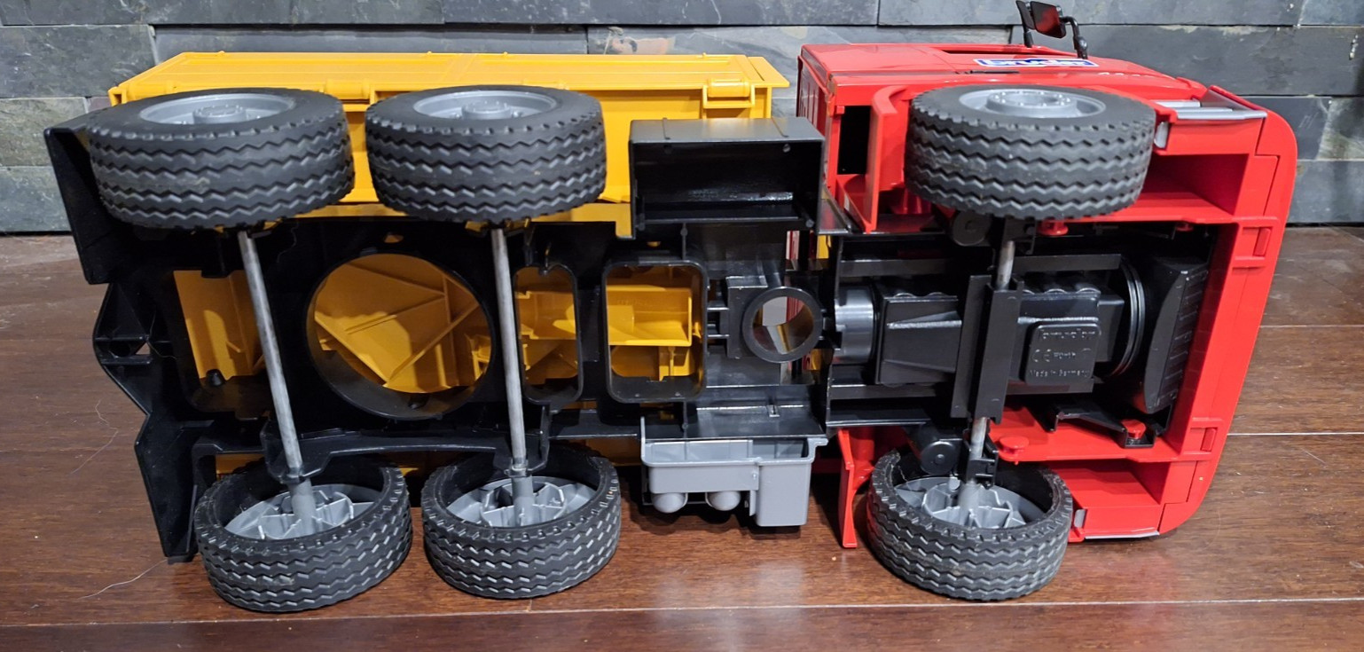 Bruder Truck 4143 Red Yellow Dump Truck Mercedes