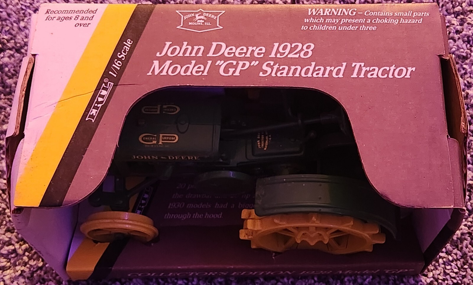 John Deere 1928 Model “GP” #5767 Blueprint Replica Ertl Farm Toy Tractor