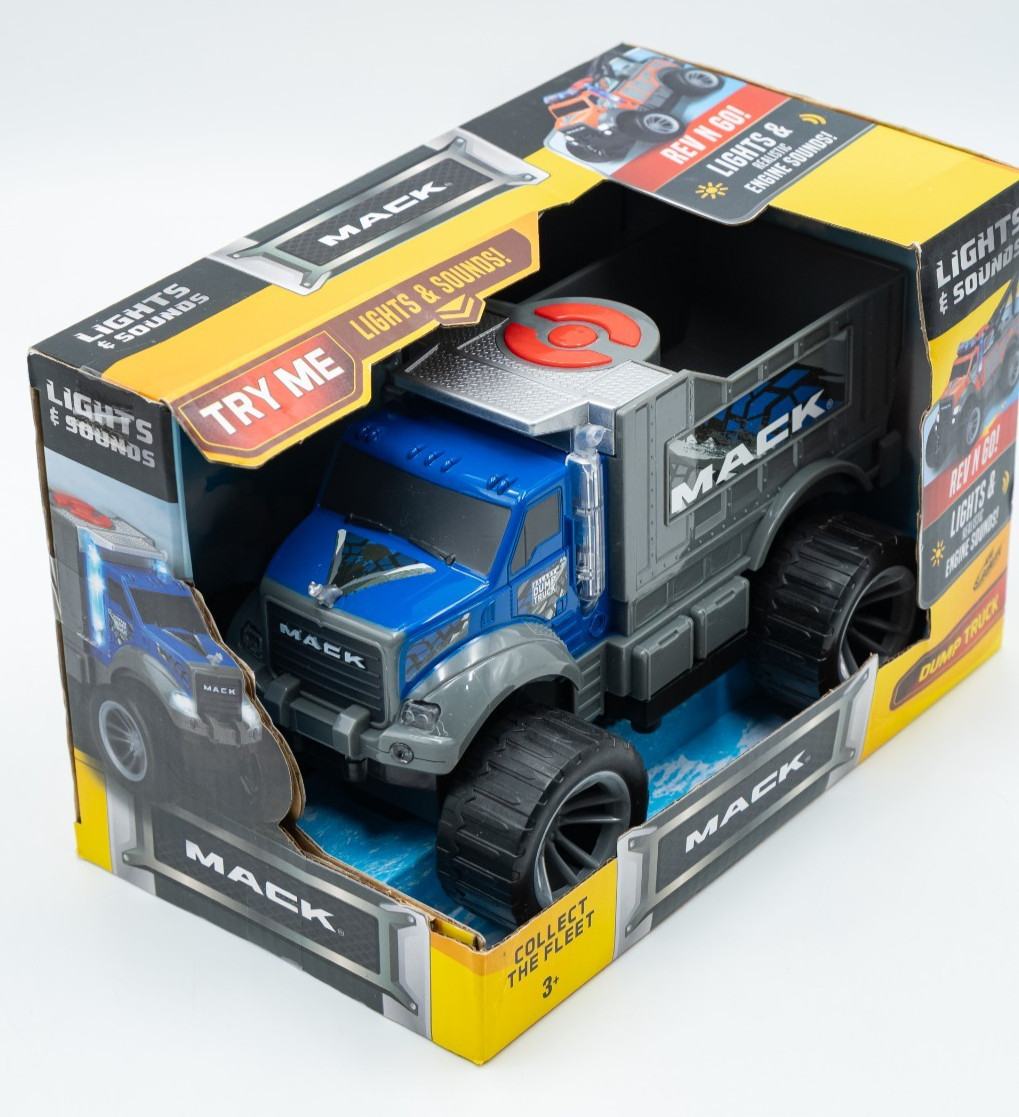 MACK TRUCK WITH LIGHTS & SOUNDS – DUMP TRUCK NEW IN BOX !!