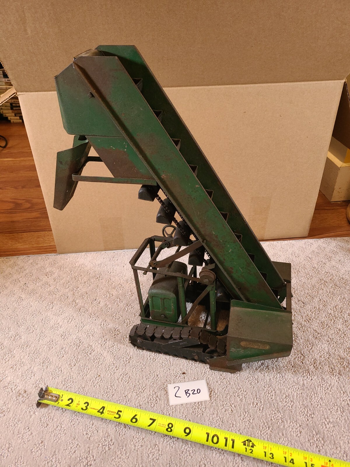 Doepke Barber Greene Press Steel Toy Farm Loader Conveyor Constructruction 2b20