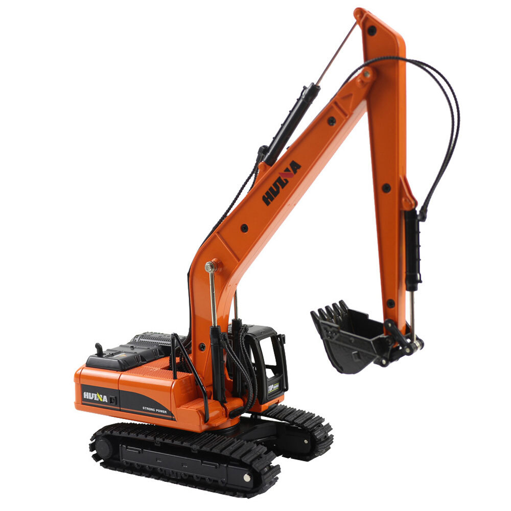 1/50 Excavator Construction Vehicle Model Diecast Digger Truck for Boys Orange