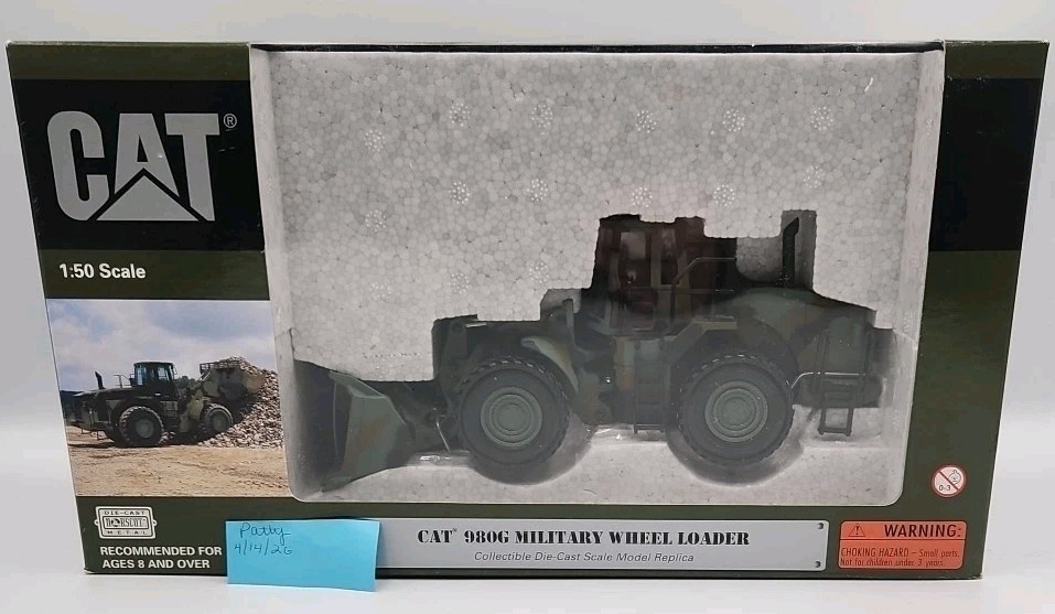 NIB Caterpillar 980G Military Wheel Loader 1:50 Scale #55126