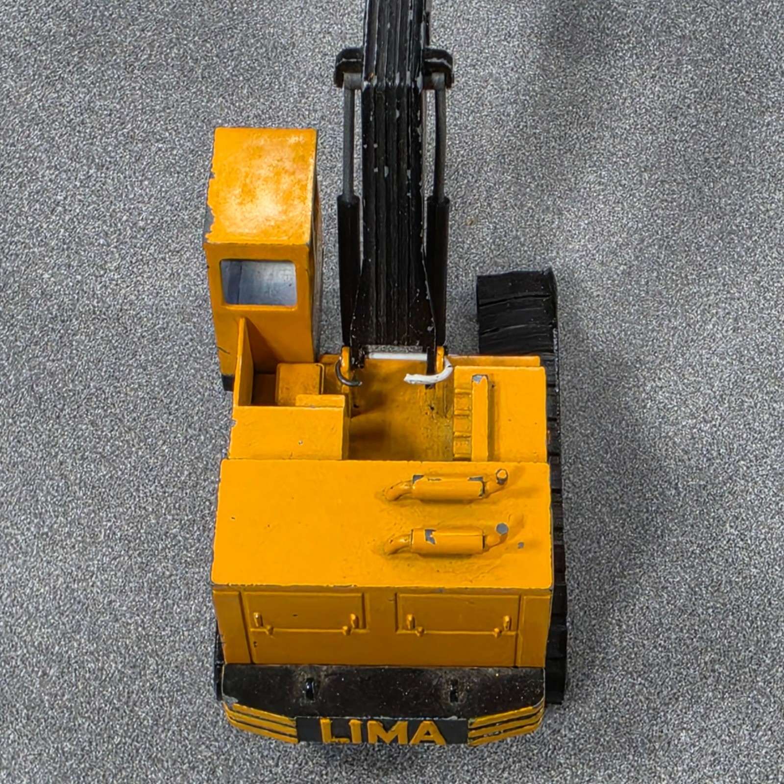 NZG Modelle Clark Lima 2505 Excavator 1:50 Yellow Good West Germany Diecast RARE