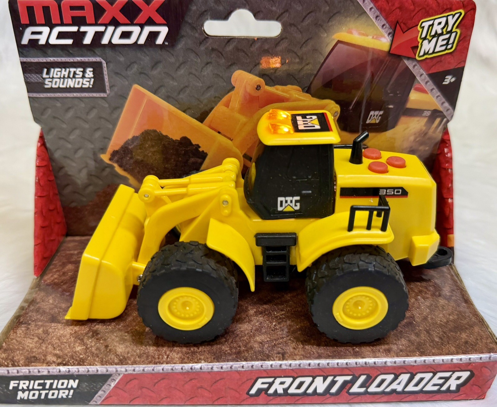 NIB Maxx Action Front Loader Construction Series Truck Lights & Sound