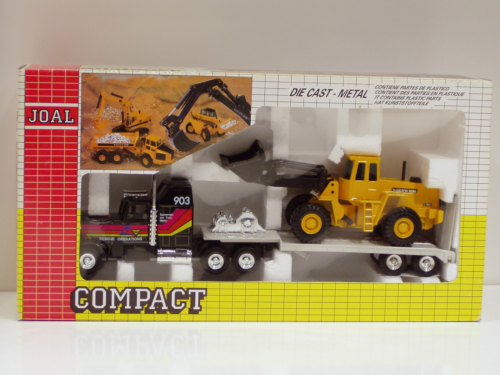 Volvo BM L160 Loader w/ Tractor Trailer – 1/50 – Joal #324 – MIB