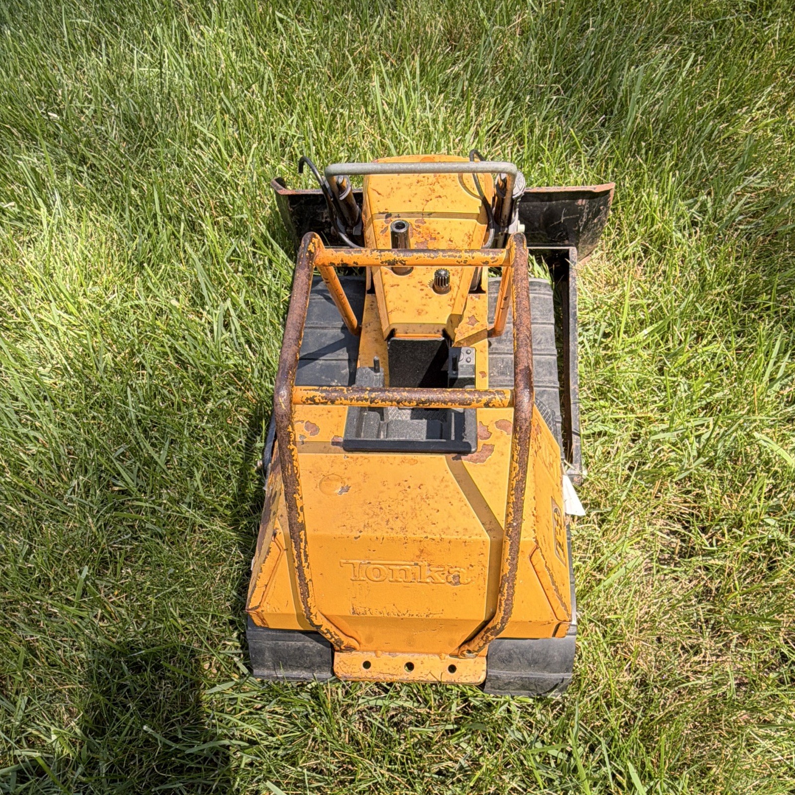 Tonka Mighty Tonka Tracked Dozer Construction Vehicle Toy Yellow/Black