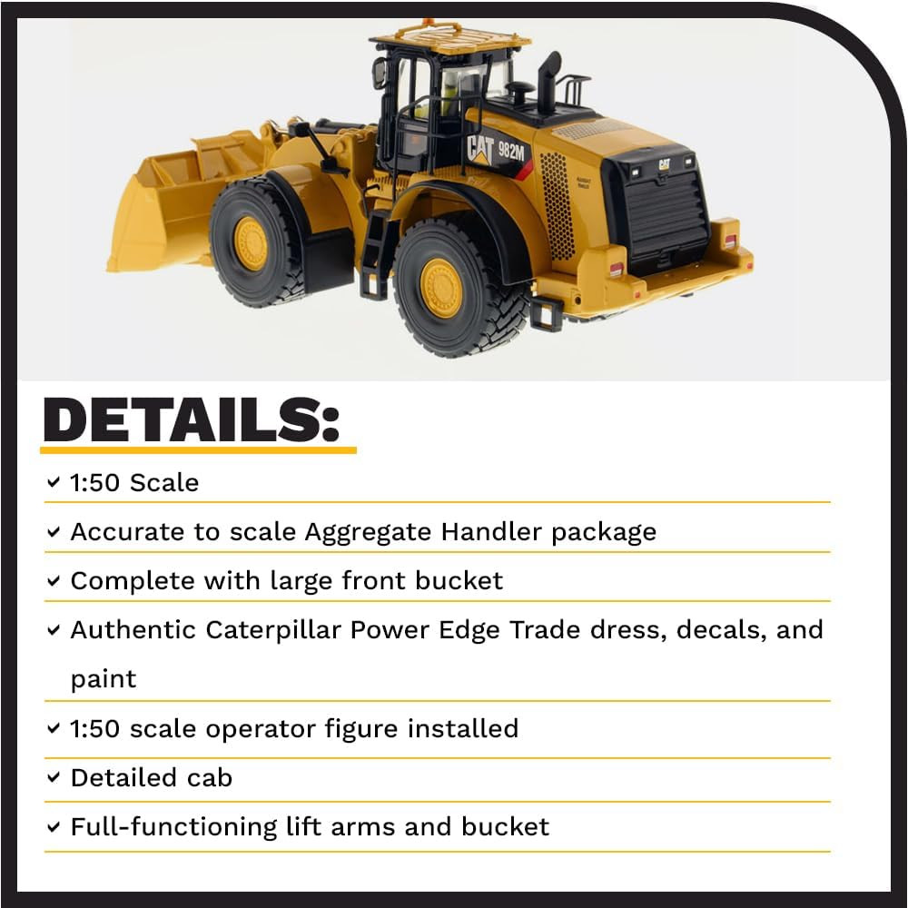1:50 Caterpillar 982M Wheel Loader | Core Classics Series Cat Trucks & Construct