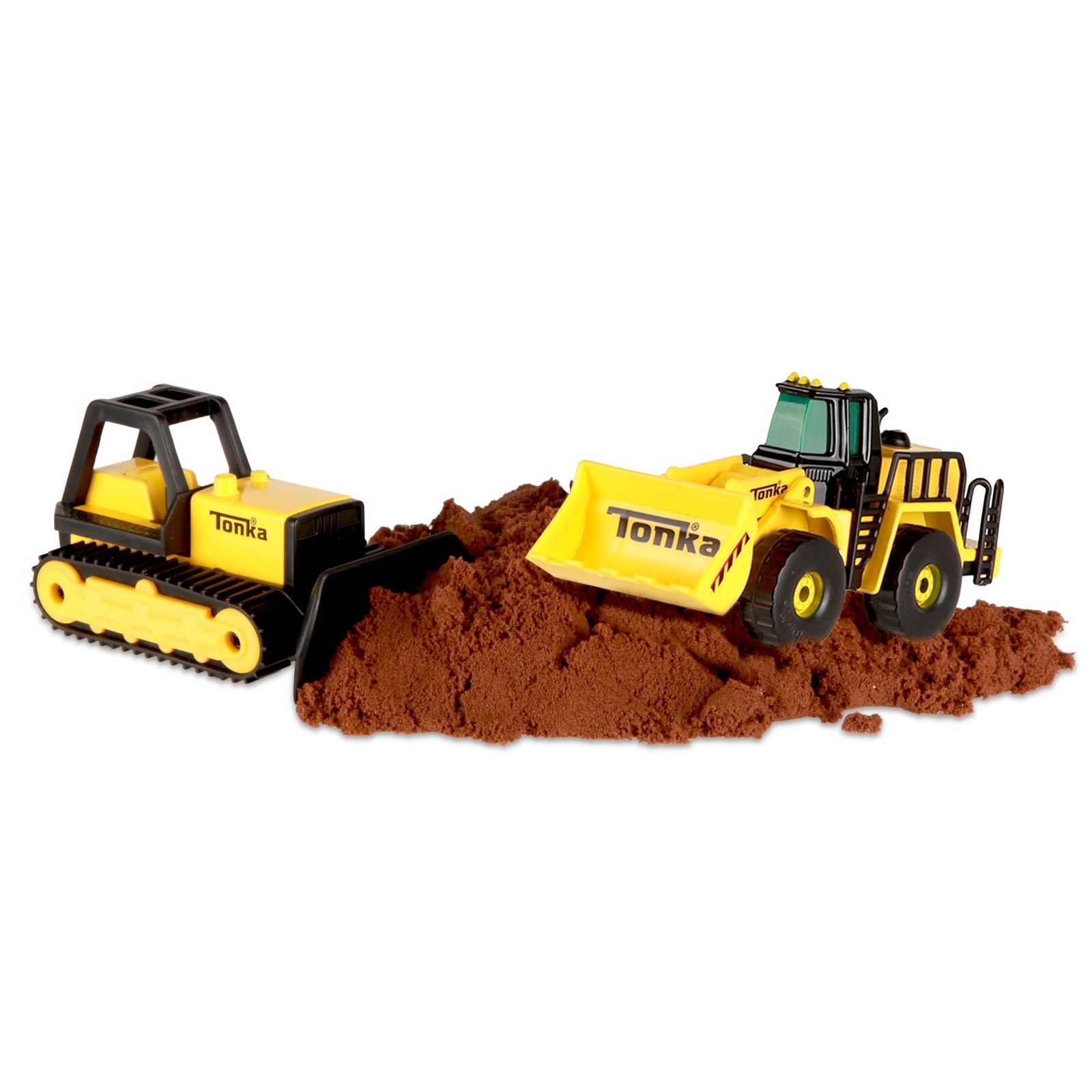 Basic Fun Tonka – Metal Movers Combo Pack Series 2 – Bulldozer and Front Loader