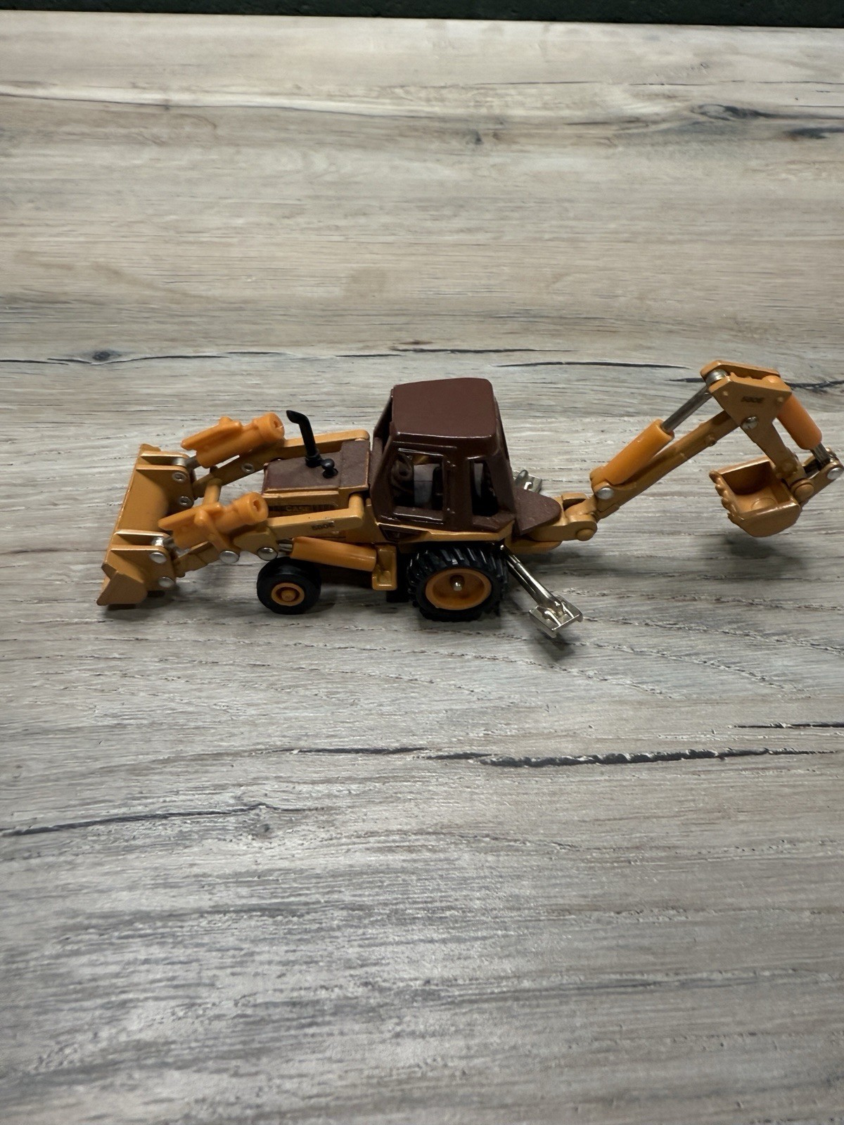 Vtg ERTL Case 580E Loader Backhoe, 1/64 Scale, Construction Collectible
