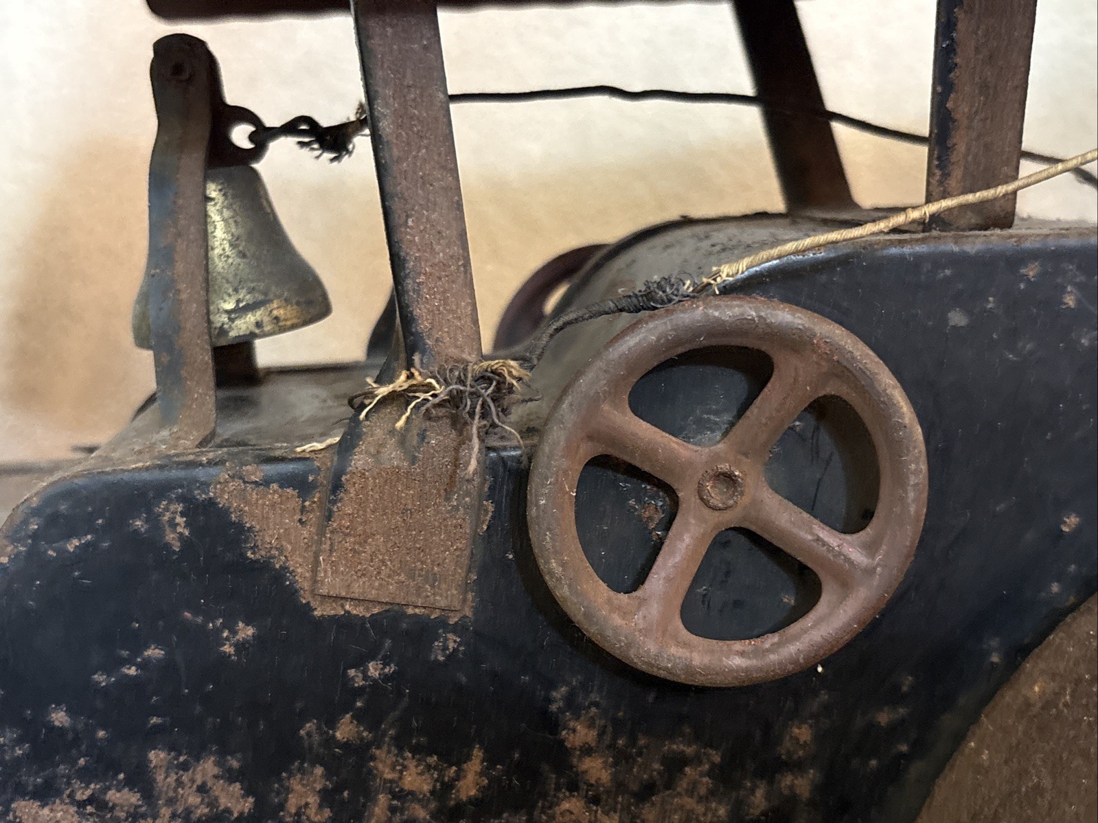 Antique Keystone Steam Roller 60 Ride On Toy Pressed Steel