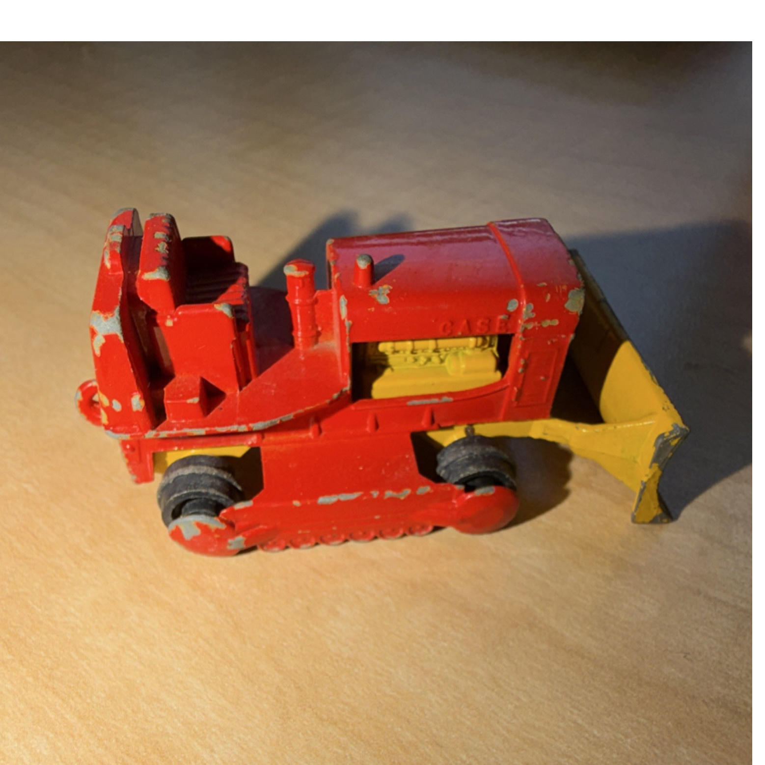 Matchbox Lesney Series Case Tractor No 16 1959 Diecast Red Yellow Toy Vehicle