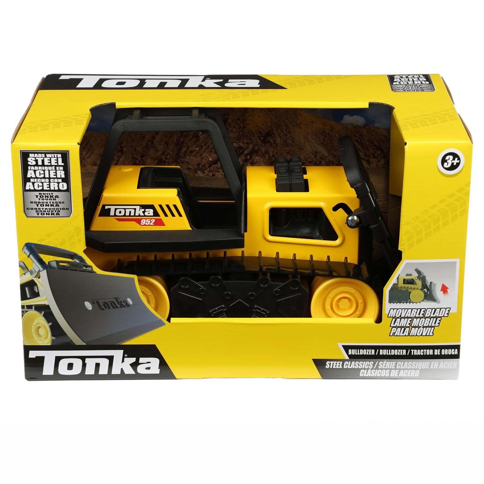 Tonka Retro Classic Steel Bulldozer Construction Toy 92961