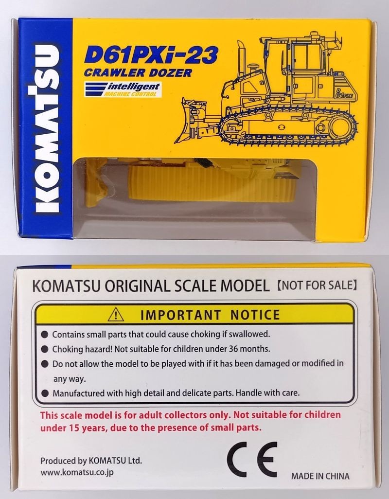 Komatsu 1/87 Scale Construction Machinery Model Set 11pcs Non-Retail Shareholder