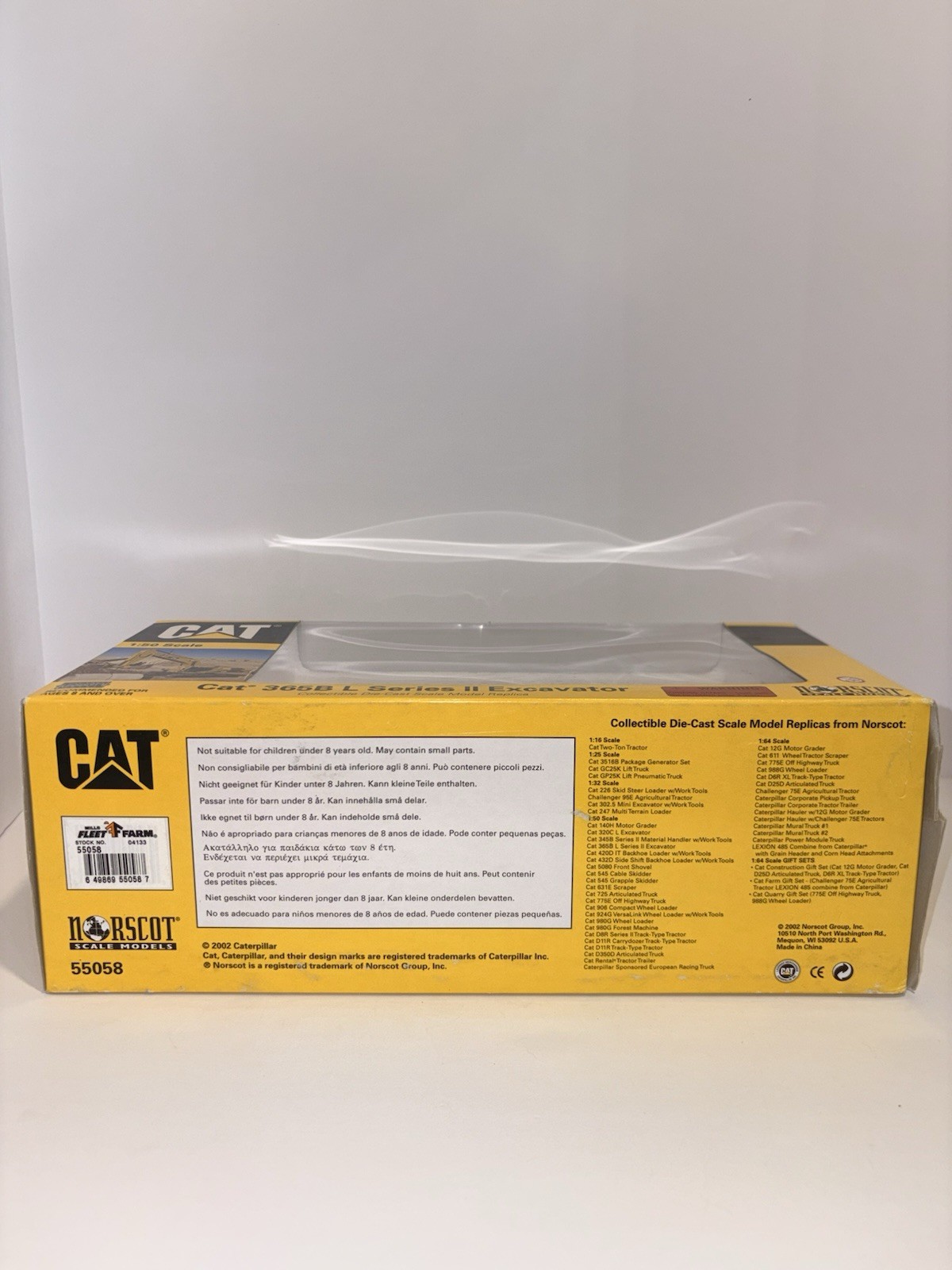 Norscot 55058 1:50 Scale Caterpillar CAT 365B L Series II Excavator. NEW IN BOX