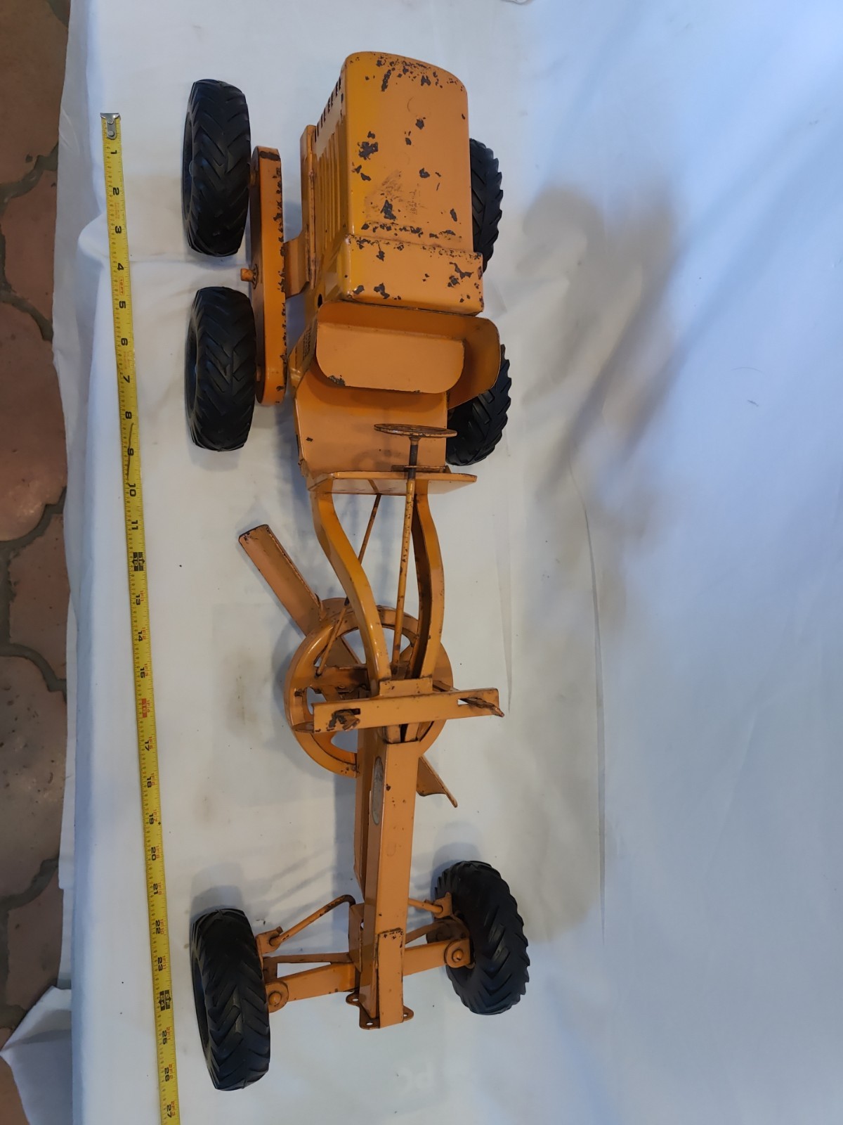 Doepke Model Toys Adams Road Grader Diesel Motor Steel 1950’s Vintage Nice Cond.
