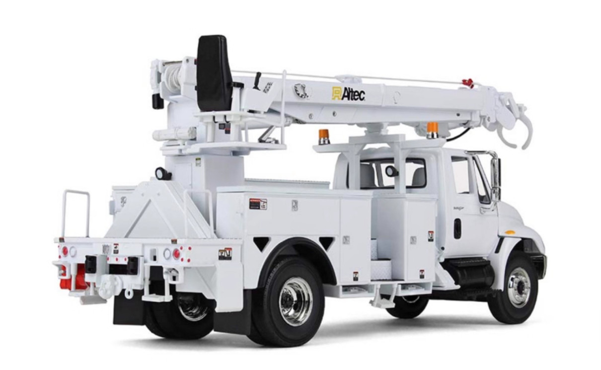 1:34 FirstGear International DuraStar Crane Truck with Drill Bit Diecast Model