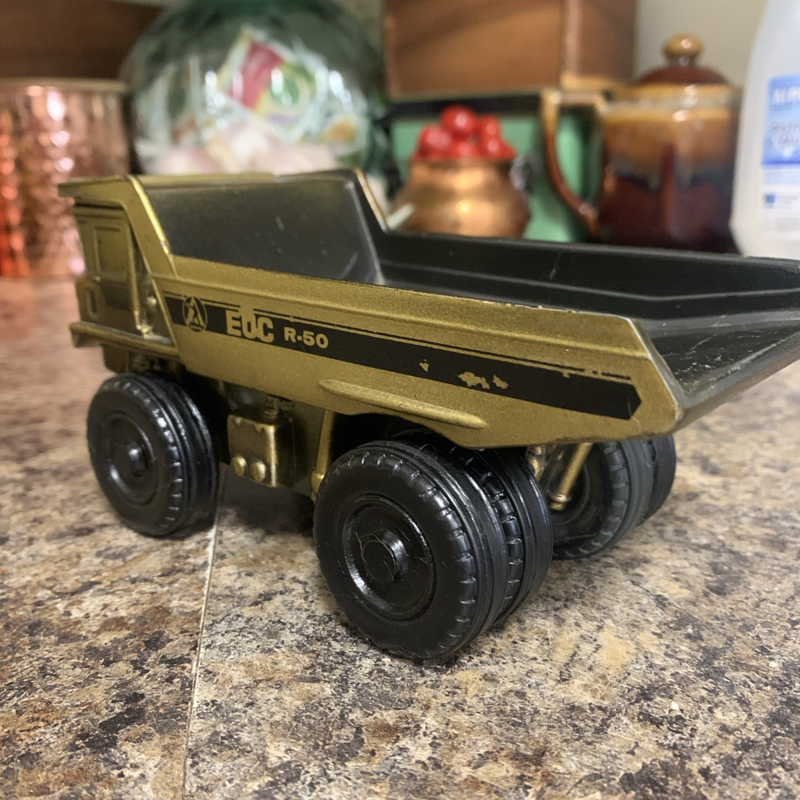 Vintage Euclid EUC R-50 Dump Truck Dealer Promo Die-Cast Metal Construction Toy