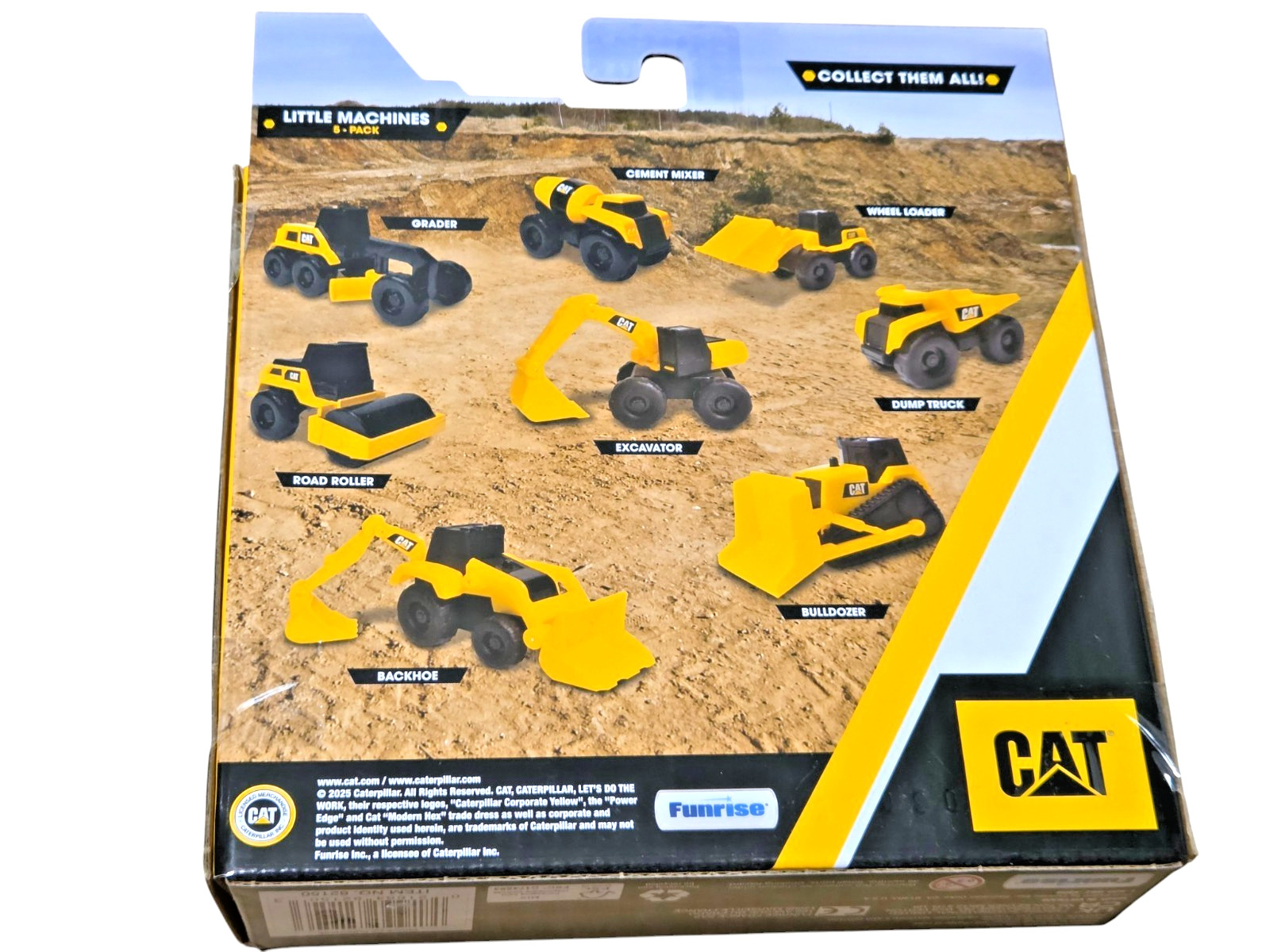 Funrise Little Machines CAT 5-Pack Construction Vehicles Toy Set Ages 3+ BNIB