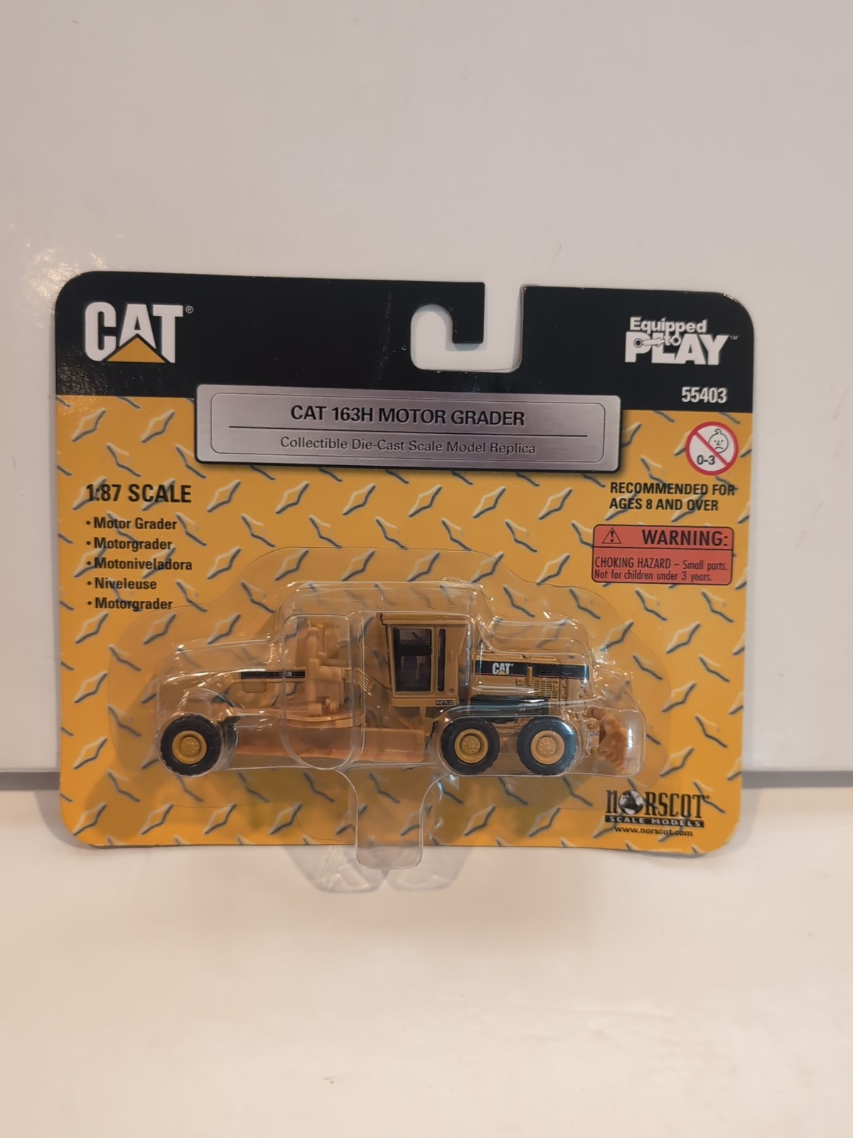 Norscot Cat 163h Motor Grader Ho Scale 1:87 New In Box