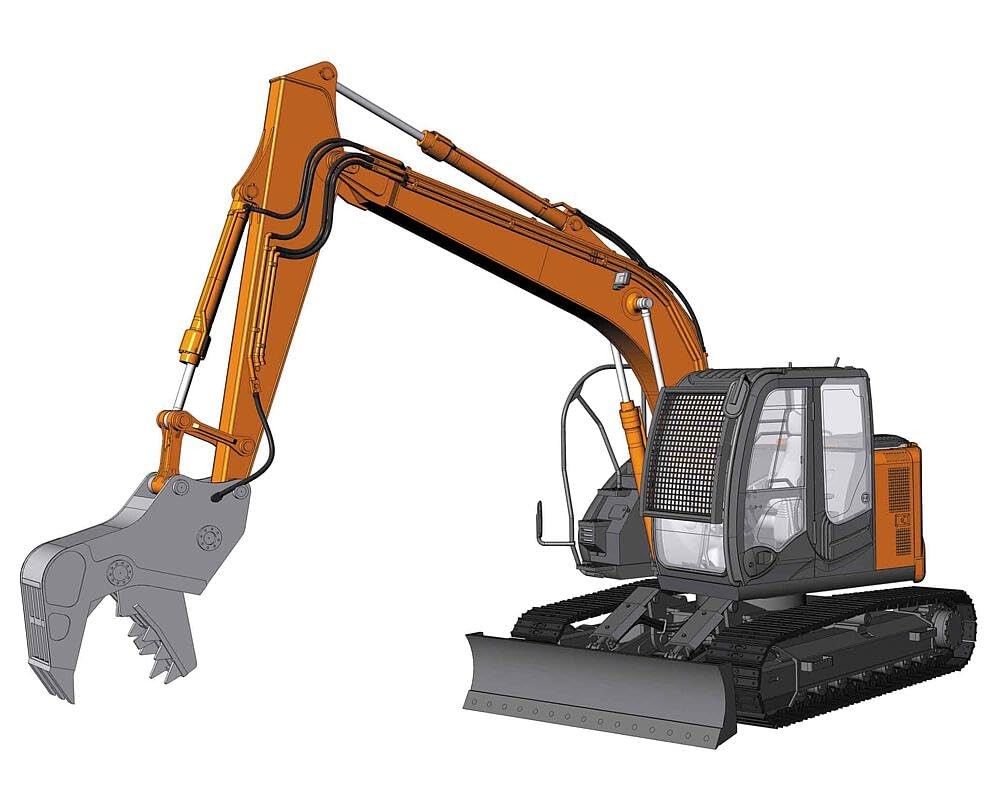Hasegawa 1/35 HITACHI Construction Equipment Hydraulic Excavator ZAXIS 135US Cru