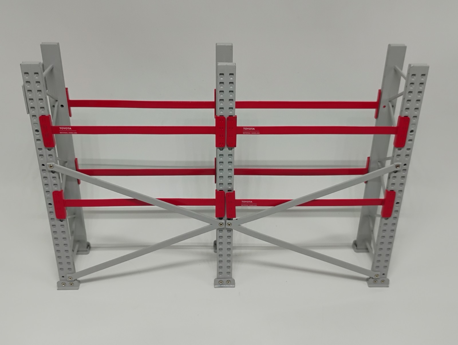 Warehouse Diorama Reach Lift Truck, Electric & Hand Pallet Jack, Racking&Pallets