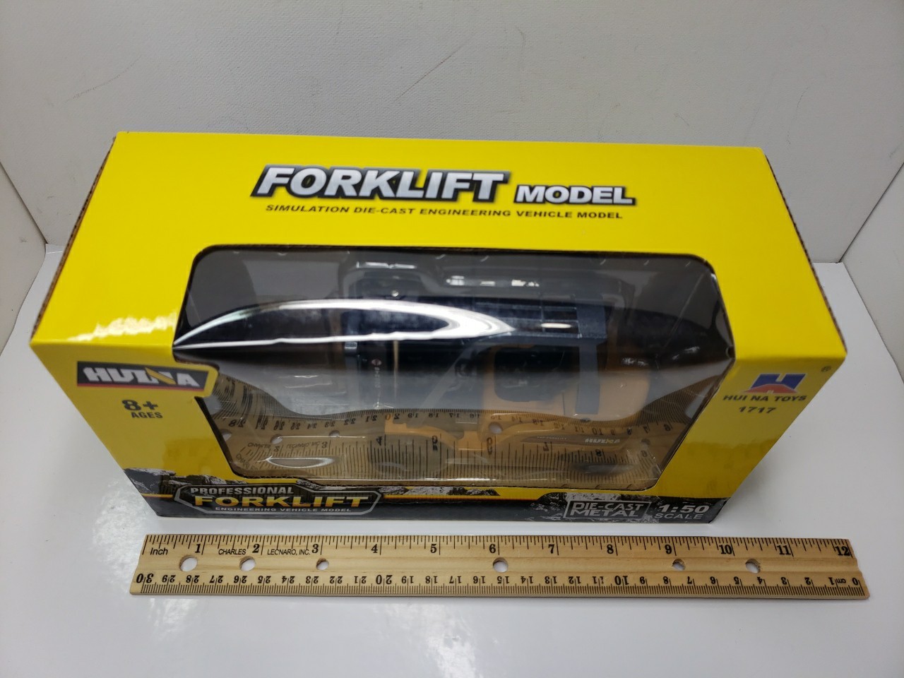 Huina Professional Forklift 1:50 Scale Simulation Diecast Metal Model Toy NEW