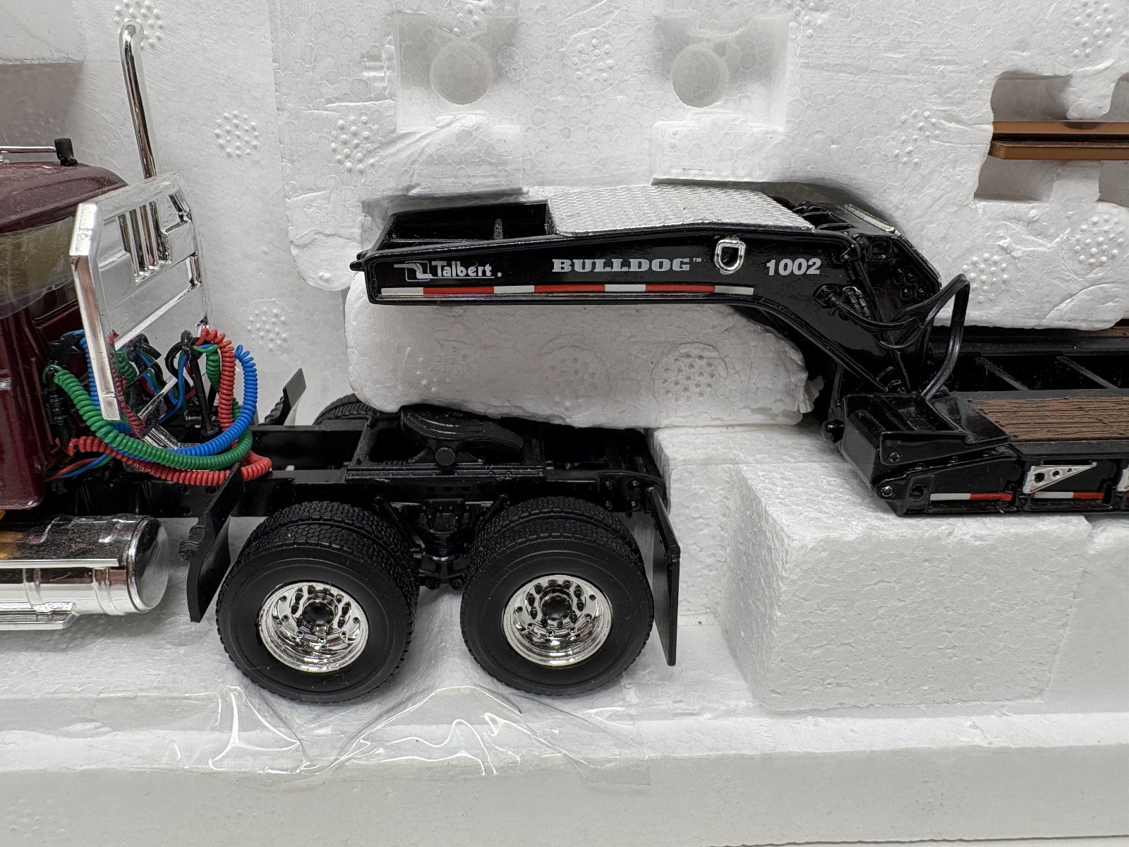 New! 1/50 First Gear Mack Granite MP Engine series With Triaxel Talbert Lowboy