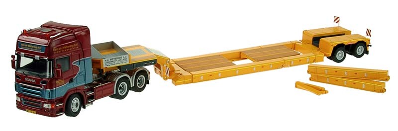 NZG 757-02 Scania Tractor w/Nooteboom Extendable X2-A Trailer – Wetering 1/50 MB