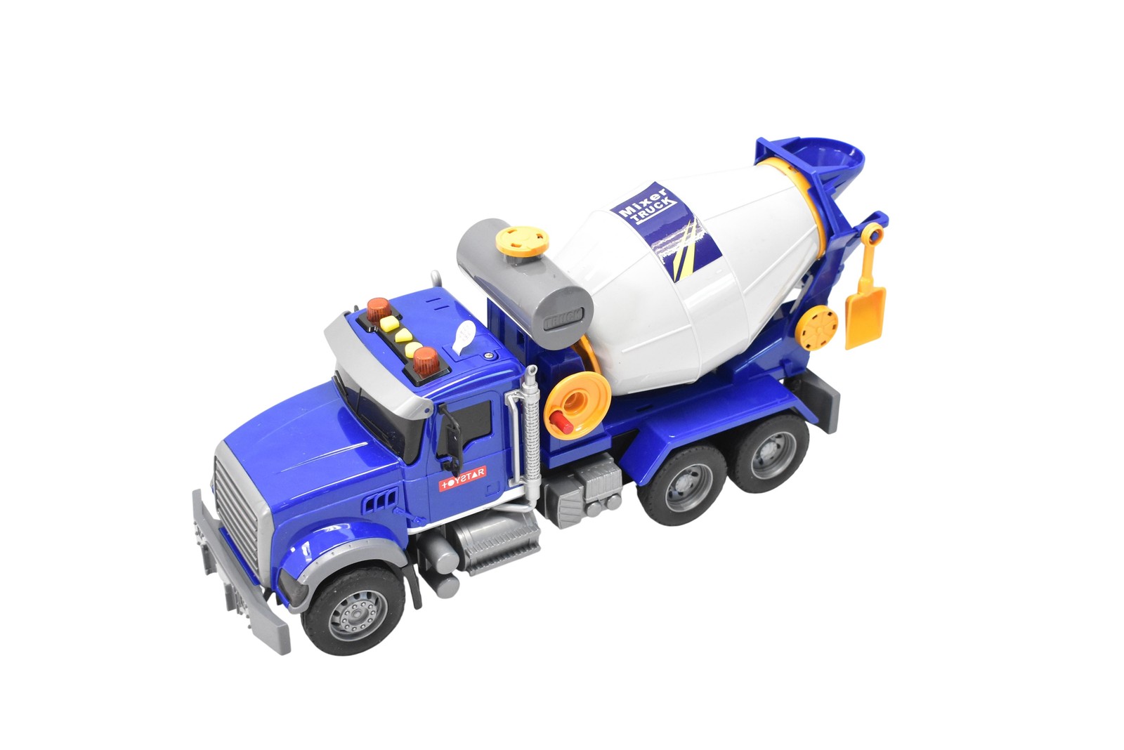 ToyStar Blue Cement Mixer Truck Toy Construction Vehicle Kids Battery Operated