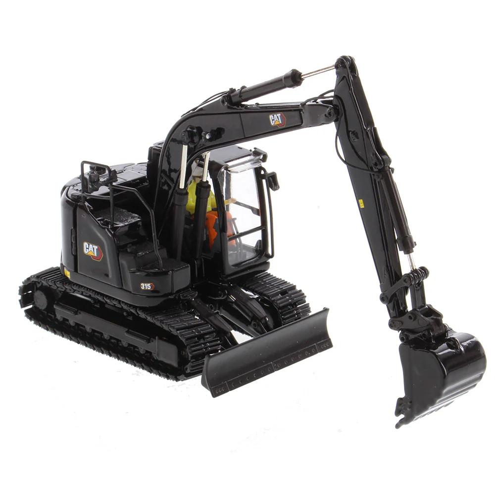 Caterpillar 315 Hydraulic Excavator Black 1:50 Diecast Masters #85957