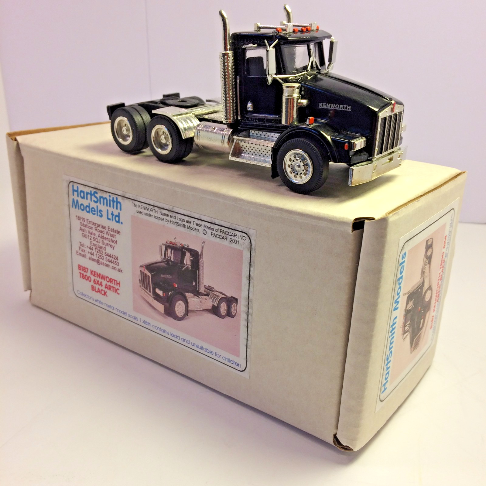 ASAM HartSmith KENWORTH T800 6X4 TRACTOR 1:48 B187 Arctic Black MIB -RARE-