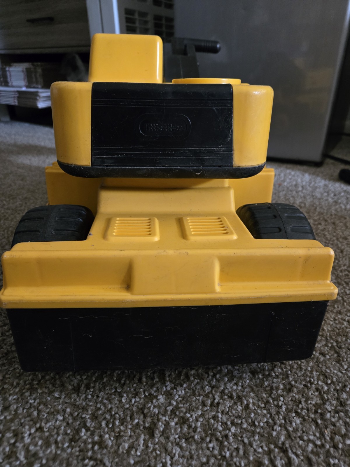 Vintage Little Tikes Excavator Backhoe Crane Construction Toy Rotating Cab USA