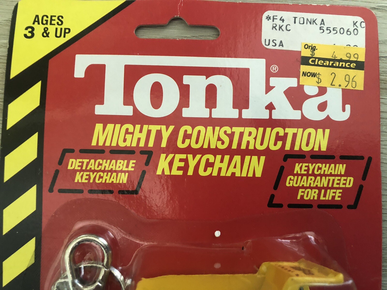 Vintage 1998 Tonka Mighty Construction Dump Truck with Detachable Keychain NEW