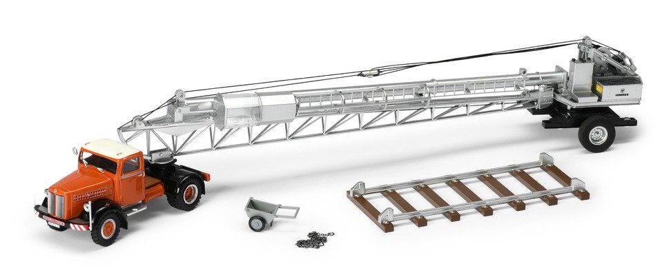 NZG,SCANIA L60 4×2 with LIEBHERR crane – “Forme 6” – 75 years, 1/50, NZG664/01