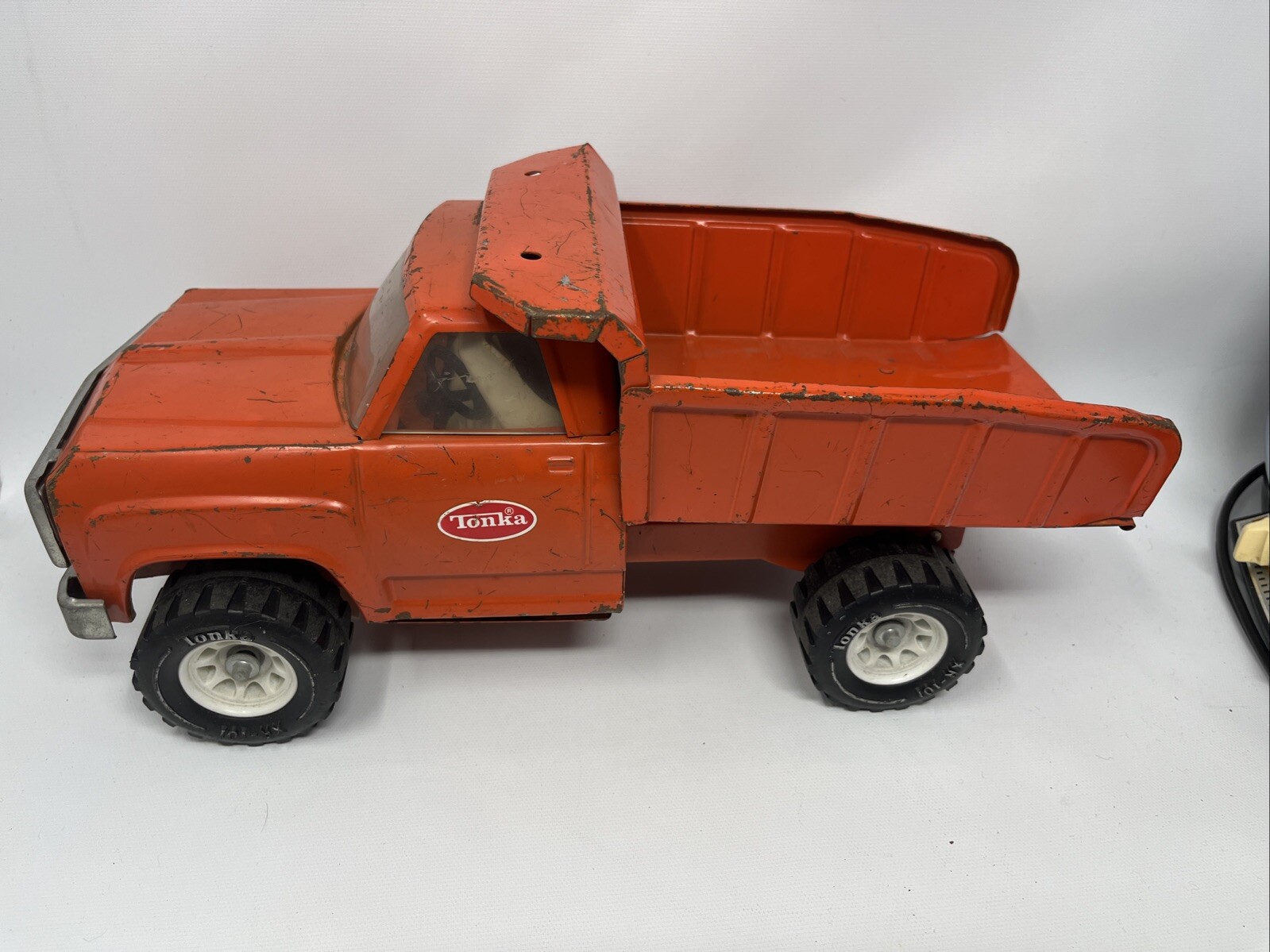 1960’s 1970’s Tonka Dump Truck Orange, – Well Loved – Normal Wear