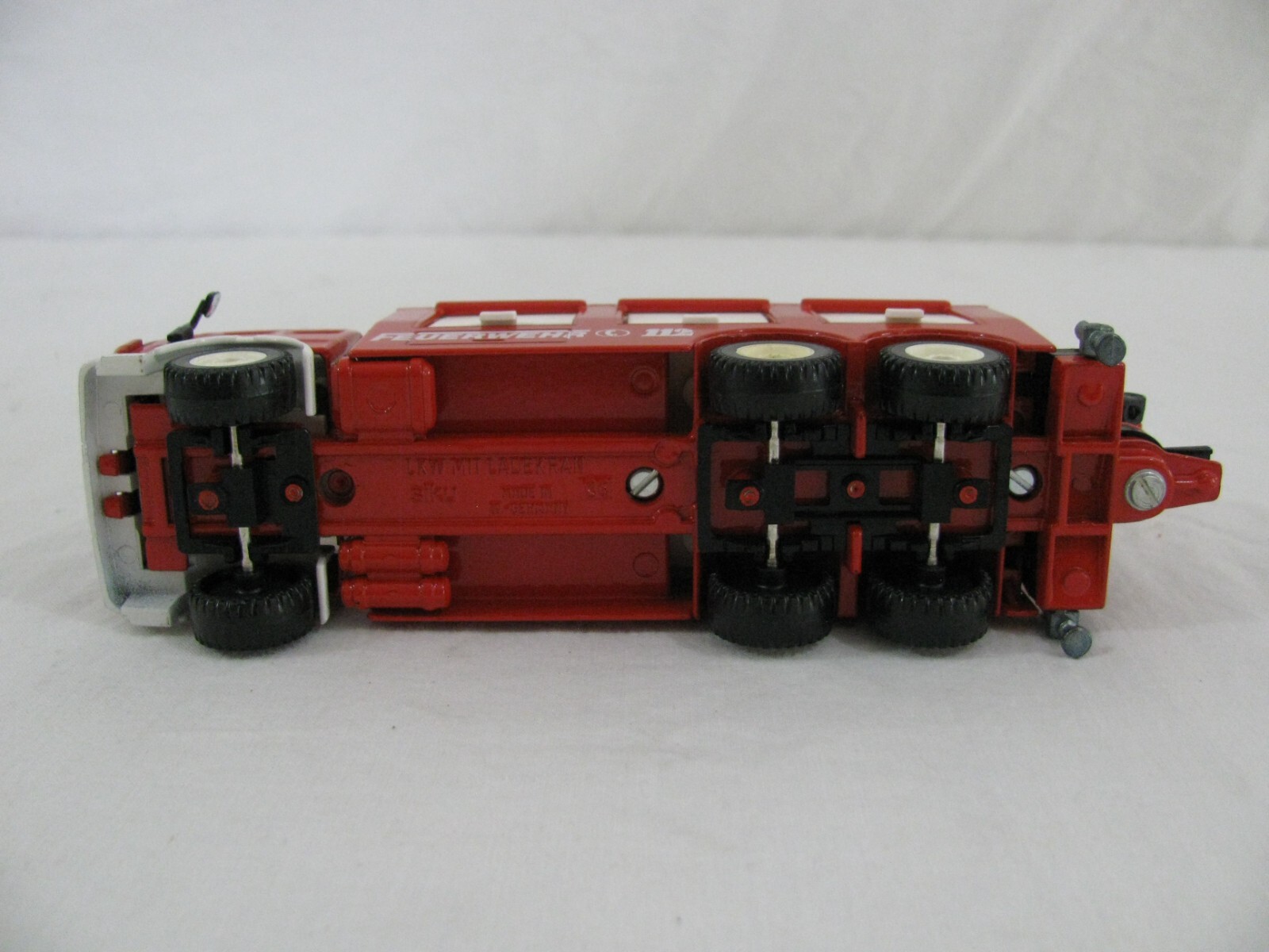 Siku 1/55 Mercedes Benz Fire Engine Feuerwehr 112 w/ Crane & Boat #3512 EX