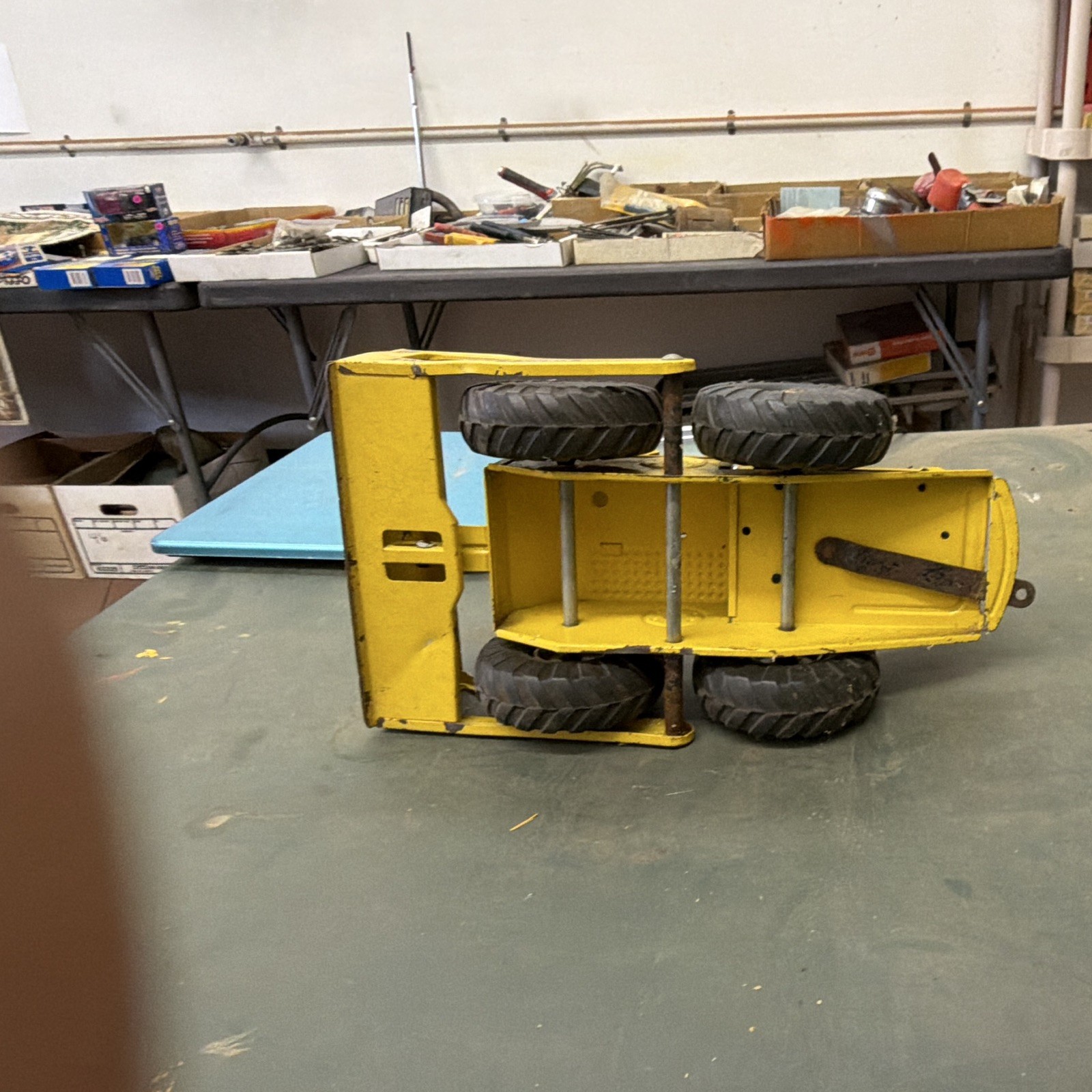 Ny- lint Yellow/Black Pressed Steel Dozer Construction Vehicle Toy